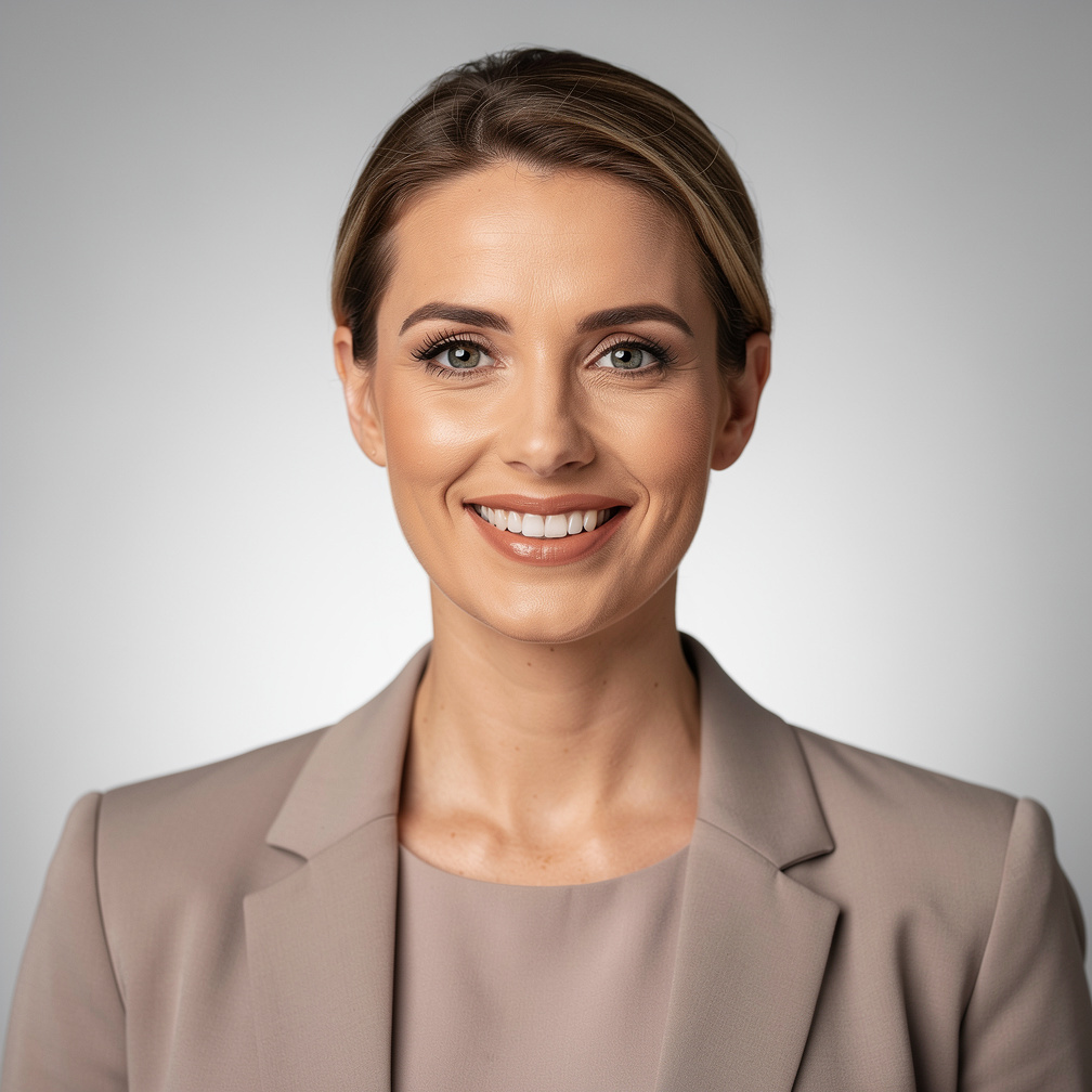Professional woman with warm smile