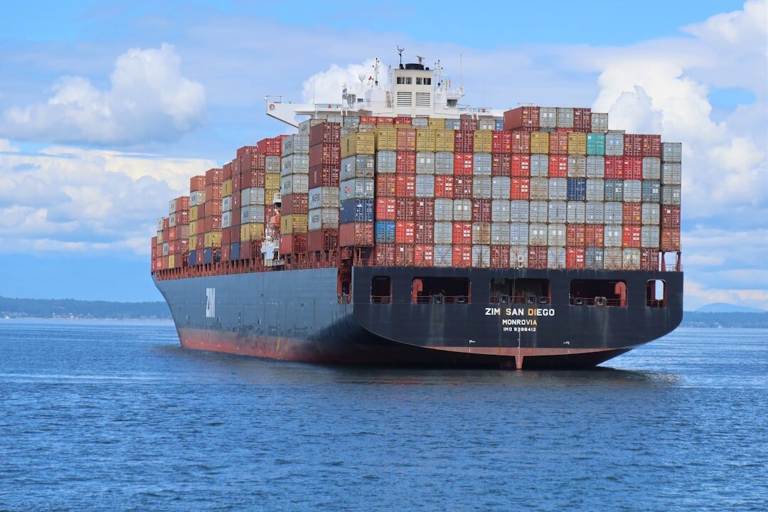 business ship navigating economic storm