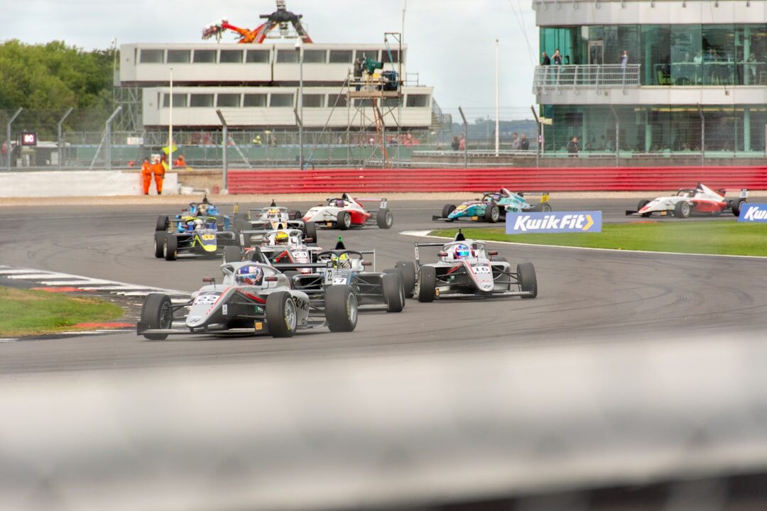rival businesses in competitive race