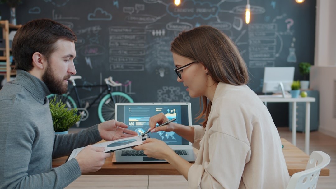 executives discussing future business strategy in modern office