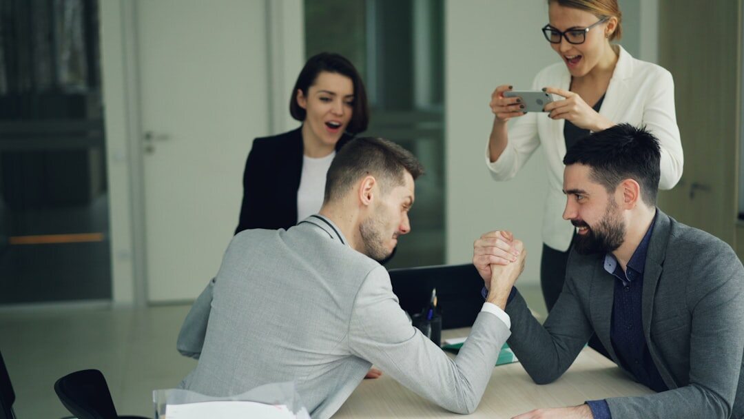 successful business team celebrating achievement